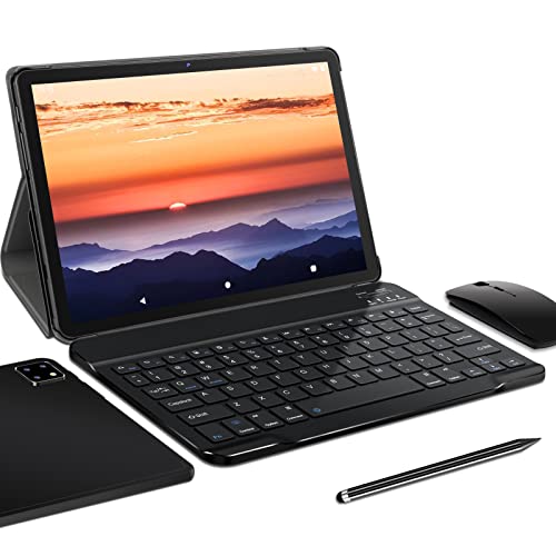 5G WiFi Tablet 10 Pulgadas Android 10.0 Tablets Octa-Core FACETEL Tableta con 4GB RAM 64 GB ROM (TF 128GB) | FHD 1920 * 1200 | 8000mAh | 5MP+8MP | WiFi | GPS | Bluetooth - Negro