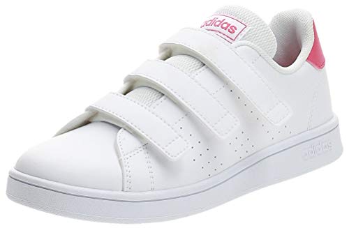 adidas Advantage C, Zapatillas, Cloud White/Real Pink/Cloud White, 35 EU