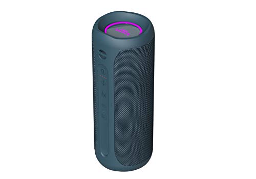 Altavoz Goody 2 de Vieta Pro, con Bluetooth 5.0, True Wireless, Micrófono, Radio FM, 12 Horas de batería, Resistencia al Agua IPX7, Entrada Auxiliar y botón Directo al Asistente Virtual; Color Azul.