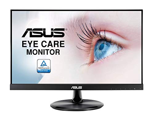 ASUS VP229HE Monitor Eye Care ASUS VP229HE: 21.5 pulgadas, FHD (Full HD 1920 x 1080), IPS, Sin marco, 75 Hz, Adaptive-Sync/FreeSync, HDMI, Eye Care, Luz azul de baja intensidad, Antiparpadeo