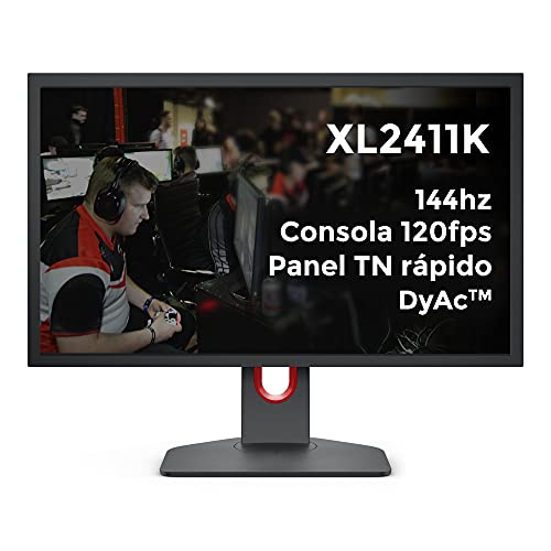 BenQ ZOWIE XL2411K Monitor Gaming | 24 pulgadas 144Hz DyAc XL Setting to Share | 120Hz Compatible para PS5 y Xbox Series X
