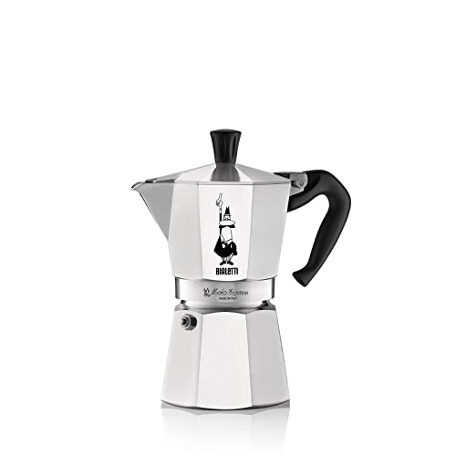 Bialetti Moka Express Cafetera Italiana Espresso, 6 Tazas, Aluminio