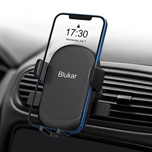 Blukar Soporte Móvil Coche, Soporte para Teléfono Rejillas del Aire 360  Rotación Apoyo para Phone XS MAX XR X, 8, 7, 6S, Galaxy S8, S7 y Otros Teléfonos Inteligentes Android