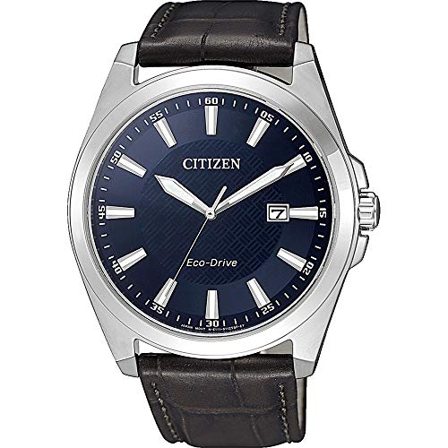 Citizen Reloj Analógico para Hombre de Cuarzo con Correa en Cuero BM7108-22L