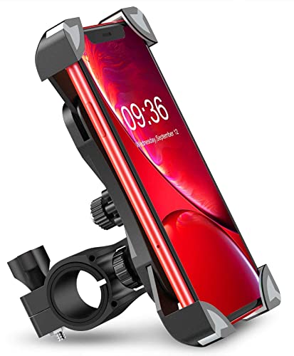 Cocoda Soporte Movil Bici, 360 Rotación Soporte Movil Moto Bicicleta, Anti Vibración Porta Telefono Motocicleta Compatible con iPhone 13 Pro Max/13 Pro/12 Pro MAX/XS/XR y Otro 4.5-7.0