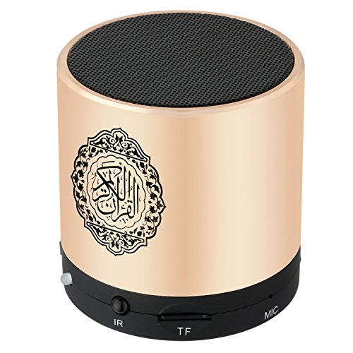 Digital Quran Speaker 8GB FM Radio with Remote Control over 30Reciters and Translations Available Quality Qur'an Player Arabic English French, Urdu etc Mp3 Blue Color