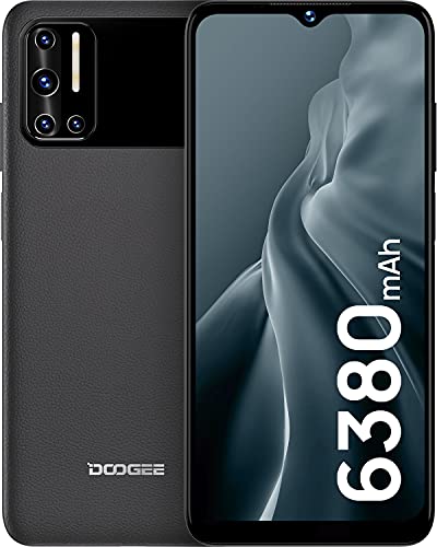 DOOGEE N40 Pro [2022] Moviles Libres 6380mAh Batería, 6GB+128GB Telefono Movil Android 11, Smartphone 4G, 20MP AI Cámara Cuádruple, Octa Core, Pantalla 6,52 Pulgadas, Huella Dactilar Carga de 24W
