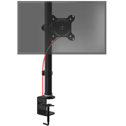 Duronic DM151X1 Soporte para Monitor - PC LCD LED - de 13 a 27 Pulgadas - Cabezal VESA 75/100 Giratorio e inclinable - Capacidad 8 kg  40 cm de Altura Ajustable