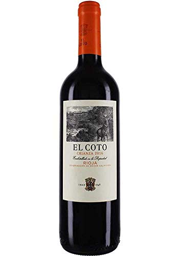 El Coto Crianza | Vino Tinto DOC Rioja | Variedad Tempranillo | Redondo, Afrutado, Equilibrado | 750 ml