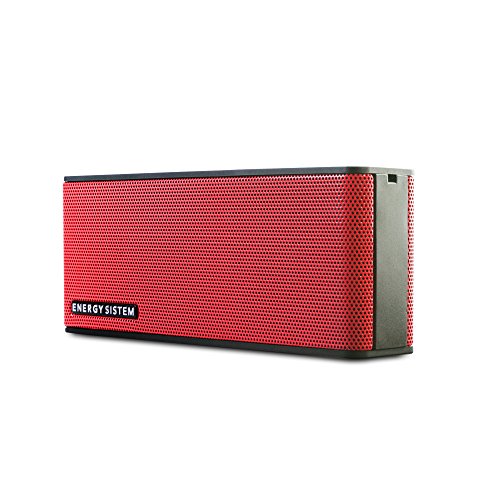 Energy Sistem Music Box B2 - Altavoz portátil inalámbrico (Bluetooth, entrada de audio, manos libres, batería) rojo coral