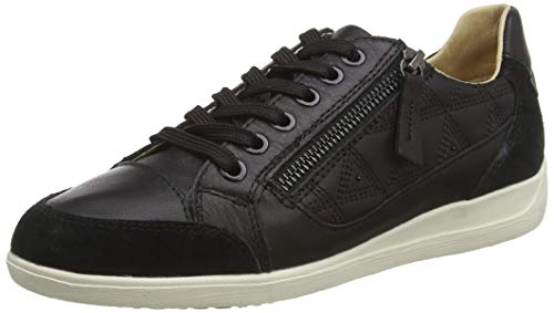 Geox D Myria C - Zapatillas Mujer, Negro (Black C9999), 38 EU, Par