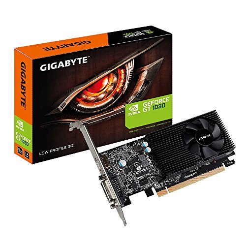 Gigabyte GV-N1030D4-2GL GeForce GT 1030 2GB GDDR4 - Tarjeta gráfica (GeForce GT 1030, 2 GB, GDDR4, 64 bit, 4096 x 2160 Pixeles, PCI Express x16 3.0)