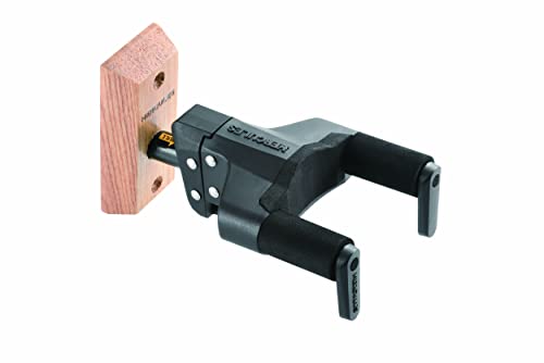 HERCULES Stands GSP38WB PLUS AGS - Colgador de pared para guitarra con base de madera