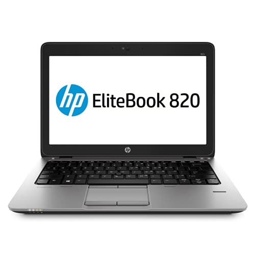 HP EliteBook 820 G1 - PC portátil - 12.5 '' - (Core i5-4300U / 1.9 GHz, 8GB RAM, SSD 128GB SSD, WiFi, Windows 10, Teclado QWERTY) Modelo Muy rápido (Reacondicionado)