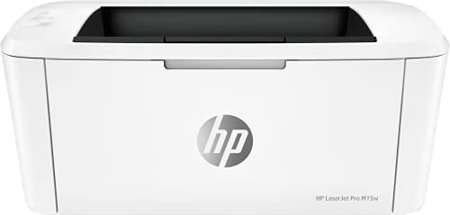 HP LaserJet Pro M15w W2G51A, Impresora A4 Monofunción Monocromo, Impresión a Doble Cara Manual, Wi-Fi, USB 2.0 de alta velocidad, HP Smart App, Apple AirPrint, Panel de control LED, Blanca