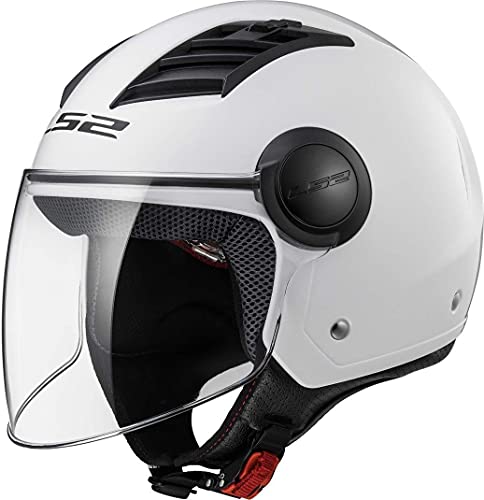 LS2, Casco jet de moto Airflow blanco, S