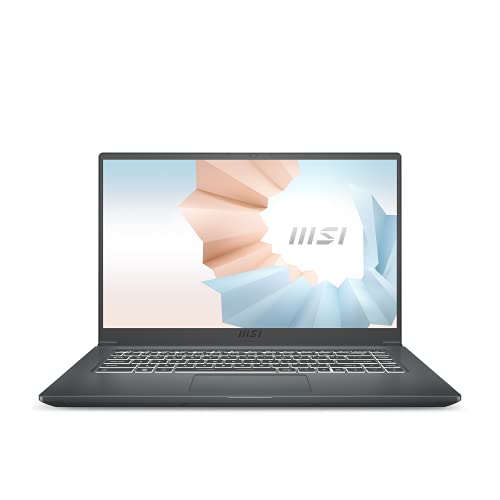 MSI Modern 15 A5M-009XES - Ordenador portátil de 15.6 pulgadas FullHD (Ryzen 7 5700U, 8 GB RAM, 512 GB SSD, AMD Radeon Graphics, sin sistema operativo) Gris carbón - Teclado QWERTY Español