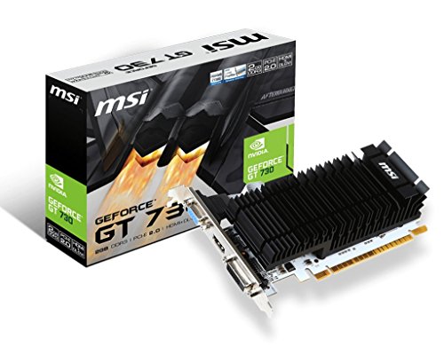 MSI N730K-2GD3H/LP NVIDIA GeForce GT 730 2GB - Tarjeta gráfica (Pasivo, NVIDIA, GeForce GT 730, GDDR3, PCI Express 2.0, 4096 x 2160 Pixeles)