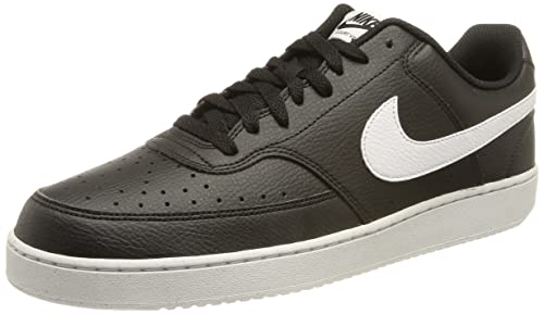 Nike Court Vision Low Better, Zapatillas de bsquetbol Hombre, Negro/Blanco, 42.5 EU