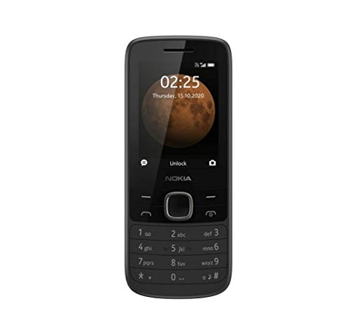Nokia 225 4G - Teléfono móvil 2,4'' (4 GB RAM, 64 GB ROM, Cámara VGA, Batería,1150 mAh, Dual Sim), Negro [Versión ES/PT]