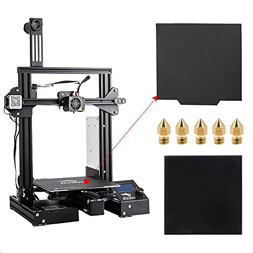 Oficial Creality Impresora 3D Ender 3 Pro con Placa de Vidrio, Placa de Superficie de Construcción Cmagnet Mejorada y Volumen de Construcción de Fuente de Alimentación Meanwell por 220x220x250mm