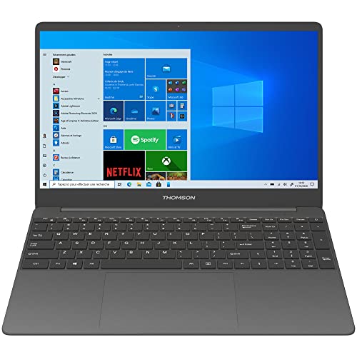 Ordenador Thomson de 15,6 pulgadas Intel I5, 8 Gb/512 Gb SSD, Windows 10, Teclado Belga