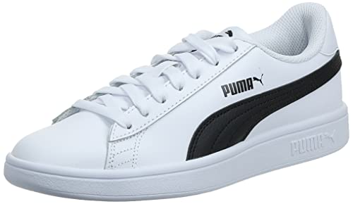 PUMA Smash v2 L, Zapatillas Bajas, para Unisex adulto, Blanco (Puma White-Puma Black), 43 EU