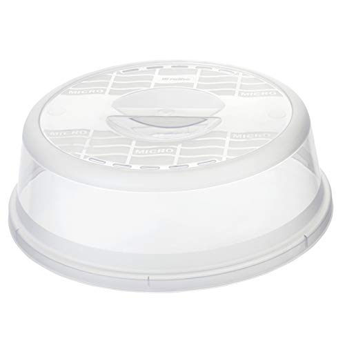 Rotho Basic Cubierta del microondas, Plástico (PP) sin BPA, transparente, (28.5 x 28.5 x 9.2 cm)