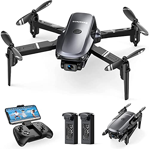 Sansisco D15 Mini Drone con Camara 1080P, Drone Plegable para Adulto, Control de Gravedad, Fotografía de Gesto, Ruta de Vuelo Personalizada, Drone para Principiantes con Modo sin Cabeza
