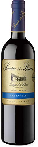 Señorío de los Llanos Tempranillo  Vino Tinto D.O. Valdepeñas  1 Botella x 750ml