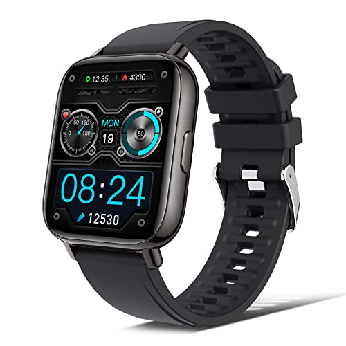 Smartwatch, 1.69'' Reloj Inteligente Hombre Mujer Pulsera Actividad Inteligente con Pulsómetro,Monitor de Sueño,Podómetro,Cronómetro, 24 Deportivos, Impermeable IP68 Reloj Deportivo para Android iOS