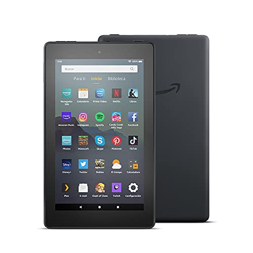 Tablet Fire 7, pantalla de 7'', 16 GB (Negro) - Con publicidad