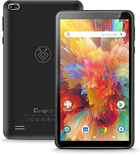 Tablet qunyiCO Y7 Android 10.0 GO 7 Pulgadas, 2GB de RAM 32 GB de Almacenamiento, cámara Dual Quad-Core 1024x600 IPS Pantalla de visualización HD, Bluetooth Wi-Fi, Google GMS Certified 3000 mAh