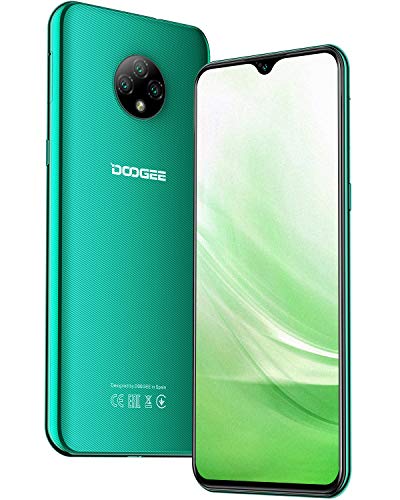 Teléfono Móvil Libres, DOOGEE X95 Android 10 Smartphone Libre, 4G Smartphone Barato Dual SIM, Pantalla 6,52 Pulgadas, 4350mAh Batería, Triple Cámara 13MP+5MP, 16GB ROM, 128GB SD, Face ID - Negro