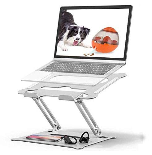 Tokmali Soporte de Portátil, Aluminio Soporte para Laptop Portátil Plegable y Ajustable Soporte Ordenadores para Todos Los Portátiles11-17Pulgadas MacBook/Ordenadores Portátiles/Notebook/DELL/Lenovo