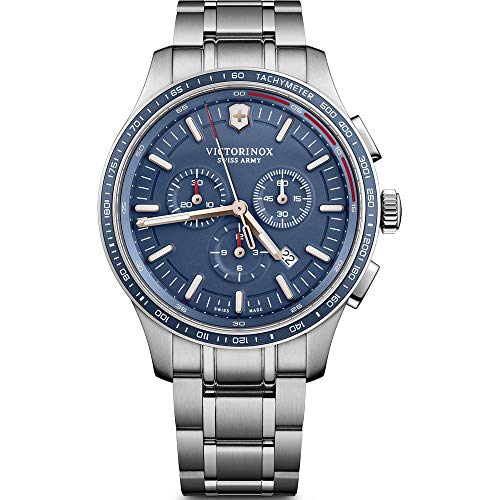 Victorinox Hombre Alliance Sport - Reloj de Acero Inoxidable con cronógrafo de fabricación Suiza 241816