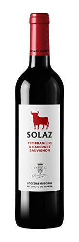 Vino Tinto D.O. Tierra De Castilla Solaz tinto variedad uva Tempranillo y Cabernet Sauvignon 75 cl