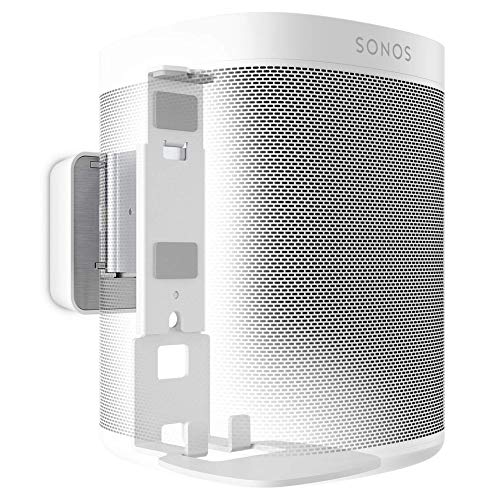 Vogel's SOUND 4201 Soporte de pared para Sonos One (SL) y Play:1, Máx. 5 kg, Inclinable -30/+30, Girar hasta 70, Blanco