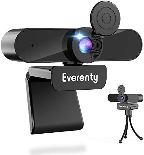 Webcam 1440P Full HD,Webcam PC con Micrófono Estéreo,Cámara para Videollamadas,Estudiar en Línea,Grabación y Conferencias,Cámara USB,fácil de Instalar,Compatible con Windows,Mac y Android