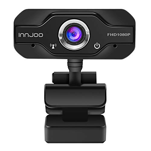 Webcam Full HD 1920 x 1080/30fps - Enfoque Fijo - Sensor Imagen SOI 2.0 - USB 2.0 - Cable 1.3M, Negro