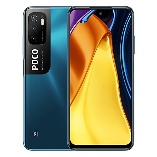 Xiaomi Poco M3 Pro 5G Smartphone,6GB 128GB Teléfono Móvil,DotDisplay FHD+ de 6,5,MediaTek Dimensity 700,Cámara Triple, Versión Global(Azul)