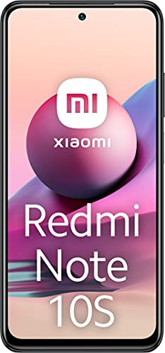 Xiaomi Redmi Note 10S Smartphone RAM 6GB ROM 64GB 6.43'' AMOLED DotDisplay 64MP Cámara Carga rápida de 33 W MediaTek Helio G95 3.5mm Headphone Jack 5000mAh (typ) Batería Gris [Versión ES/PT]