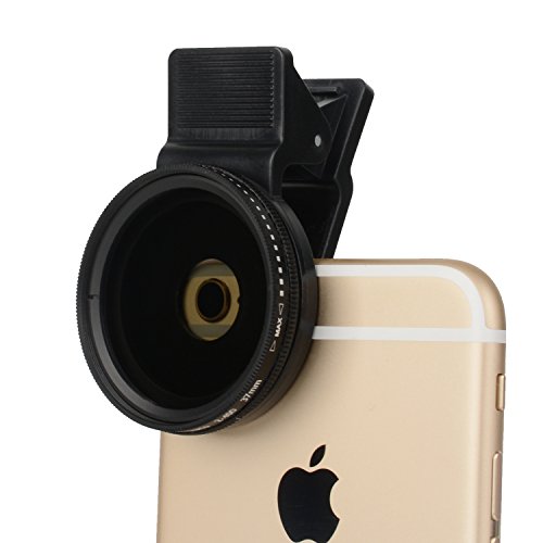 Zomei Lente de cámara para teléfono Celular 37 mm Filtro ND2-ND400 para Circular Profesional ND200 para iPhone / 6 / 6s más Samsung La mayoría de los teléfonos Inteligentes